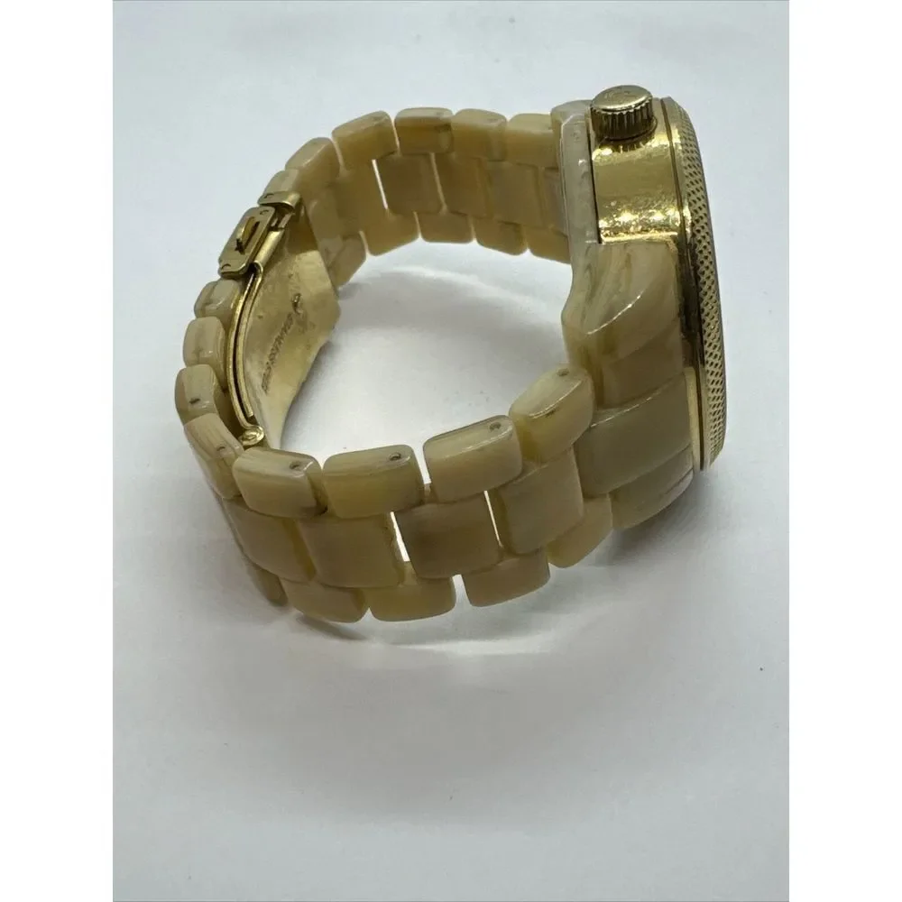 Michael Kors MK5039 Women's Gold Tone Resin Bracelet Analog Dial Watch JNA277